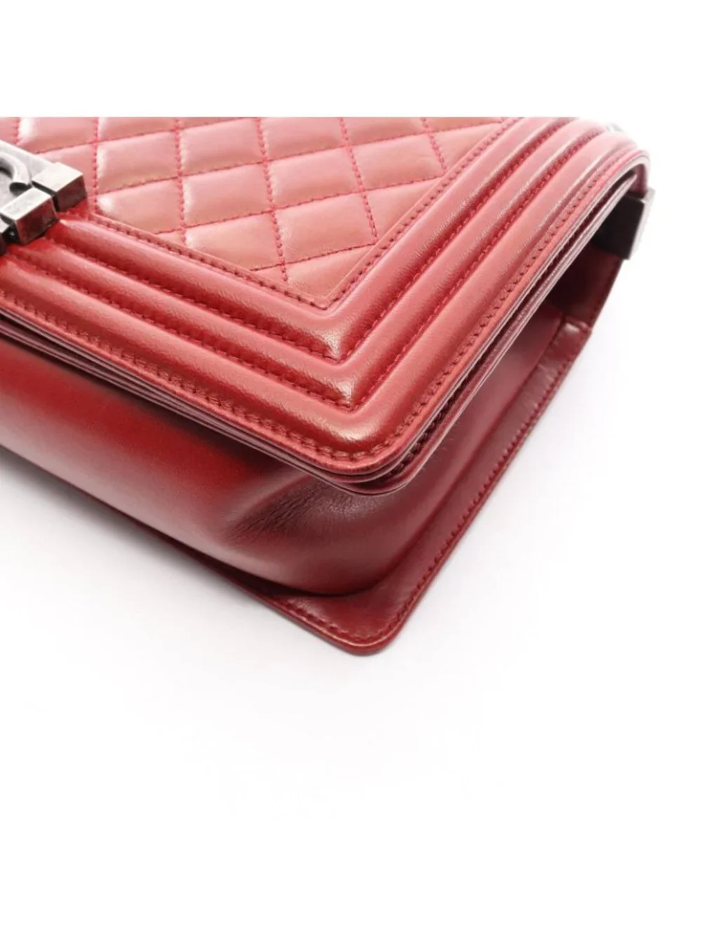Chanel Shoulder Bag Boy Bordeaux Lambskin Boy Chain